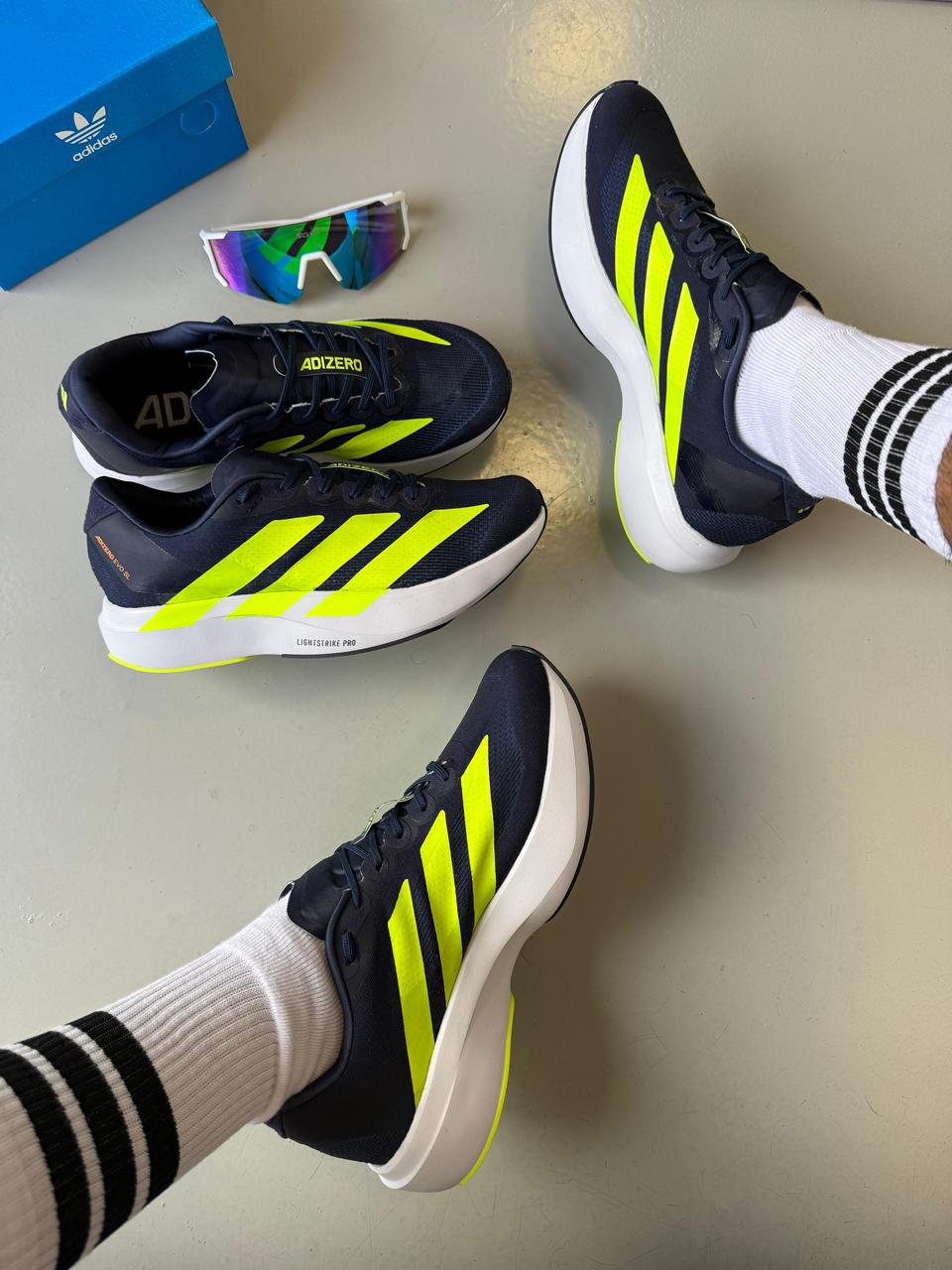 Adidas Adizero Evo SL -  AZUL E VERDE